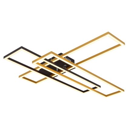 Globo - Стельовий LED світильник LED/40W/230V 3000K 60x80 см чорний/золотий