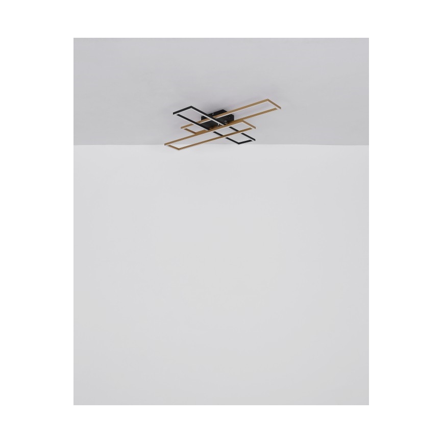 Globo - Стельовий LED світильник LED/40W/230V 3000K 60x80 см чорний/золотий