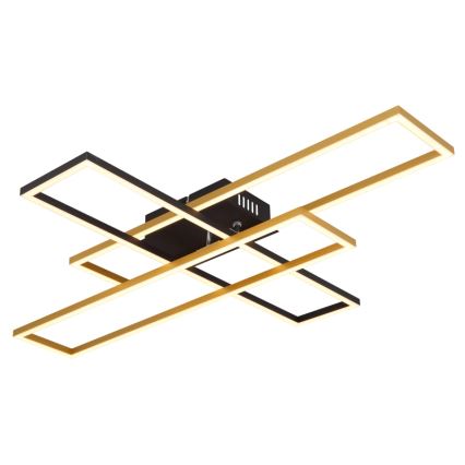 Globo - Стельовий LED світильник LED/40W/230V 3000K 60x80 см чорний/золотий