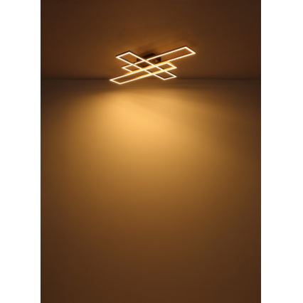 Globo - Стельовий LED світильник LED/40W/230V 3000K 60x80 см чорний/золотий
