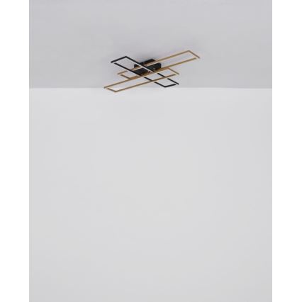 Globo - Стельовий LED світильник LED/40W/230V 3000K 60x80 см чорний/золотий
