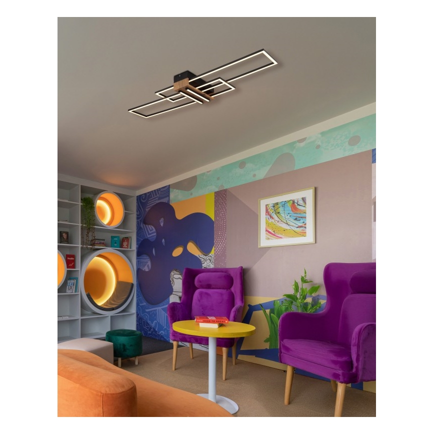 Globo - Светодиодный потолочный светильник LED/40W/230V 3000K 25x100 см черный