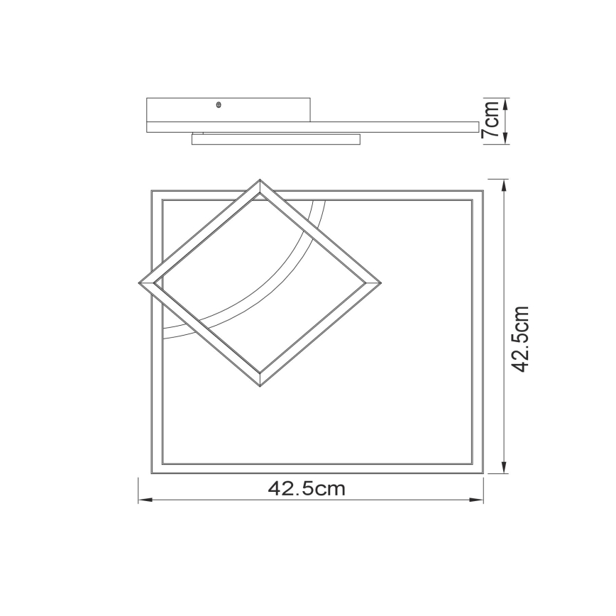 Globo - Пристельова LED люстра LED/40W/230V