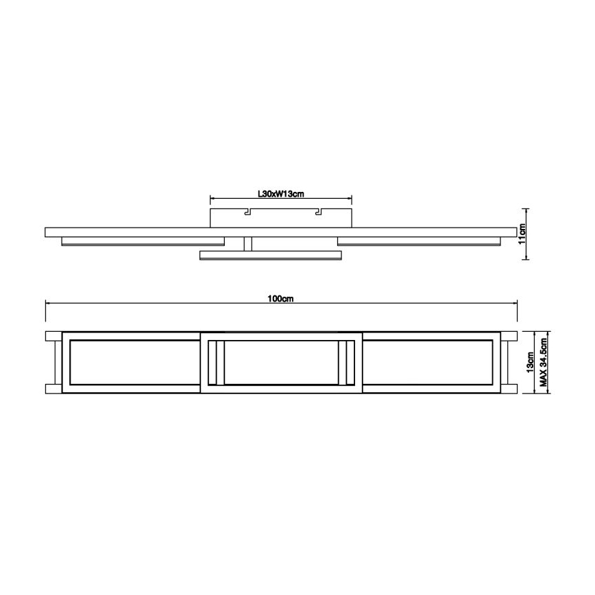 Globo - Светодиодный потолочный светильник с регулированием яркости LED/30W/230V 2700-6500K + дистанционное управление