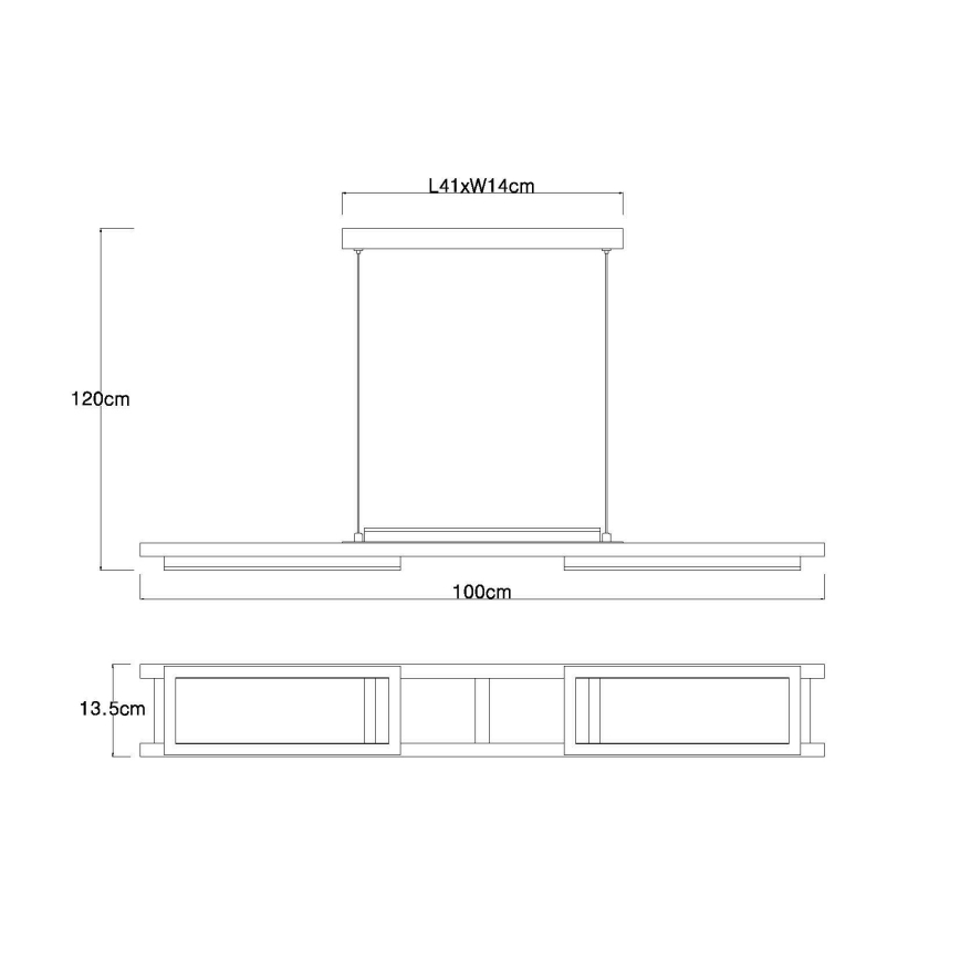 Globo - Світлодіодна підвісна люстра LED/30W/230V