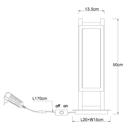 Globo - Светодиодная настольная лампа LED/20W/230V