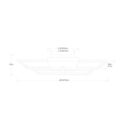Globo - Стельовий LED світильник LED/18W/230V