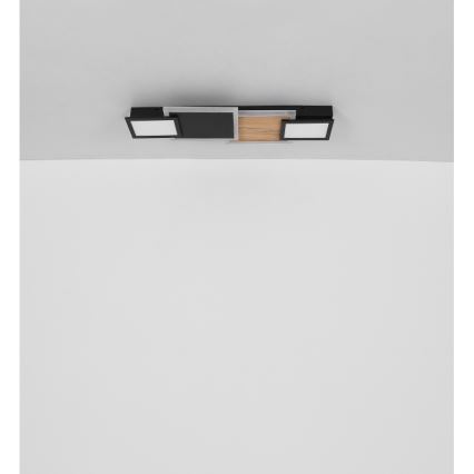 Globo 67279-30 - LED Потолочный светильник CAROLINE LED/30 Вт/230 В 25x71,5 см бежевый/чёрный