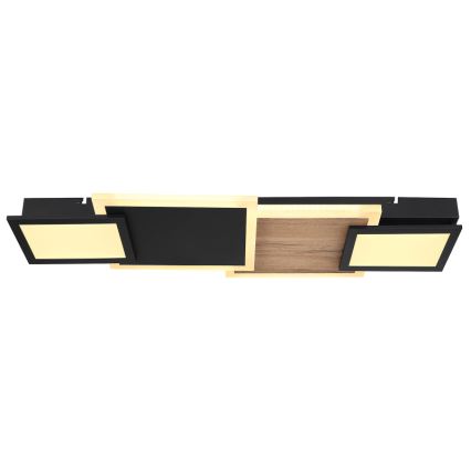 Globo 67279-30 - LED Потолочный светильник CAROLINE LED/30 Вт/230 В 25x71,5 см бежевый/чёрный