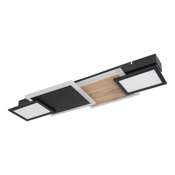 Globo 67279-30 - LED Потолочный светильник CAROLINE LED/30 Вт/230 В 25x71,5 см бежевый/чёрный