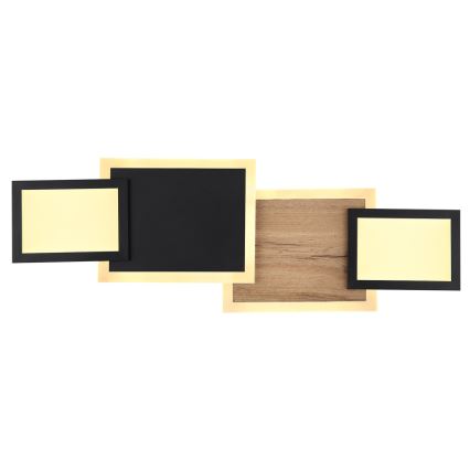 Globo 67279-30 - LED Потолочный светильник CAROLINE LED/30 Вт/230 В 25x71,5 см бежевый/чёрный