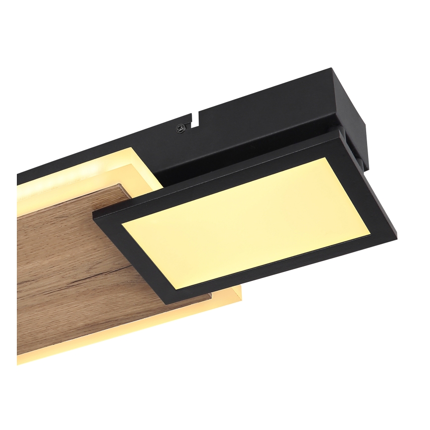 Globo 67279-30 - LED Потолочный светильник CAROLINE LED/30 Вт/230 В 25x71,5 см бежевый/чёрный