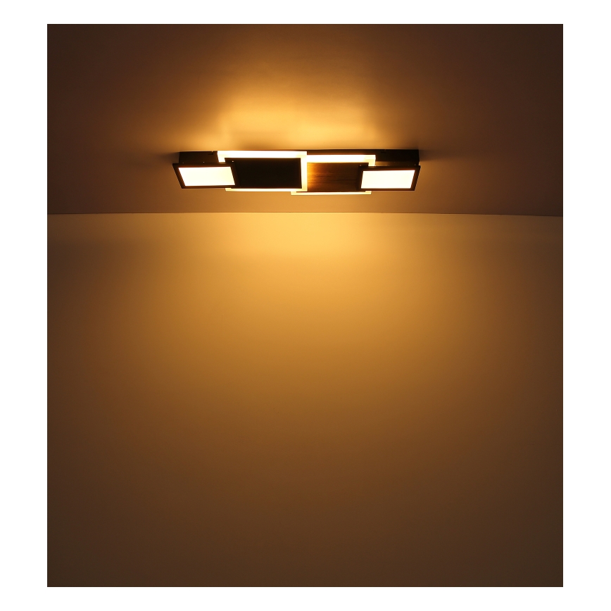 Globo 67279-30 - LED стельовий світильник CAROLINE LED/30 Вт/230 В 25x71,5 см бежевий/чорний