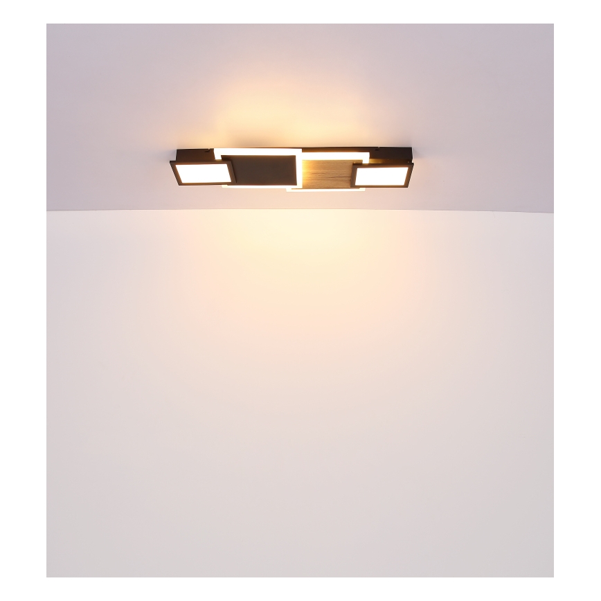 Globo 67279-30 - LED стельовий світильник CAROLINE LED/30 Вт/230 В 25x71,5 см бежевий/чорний