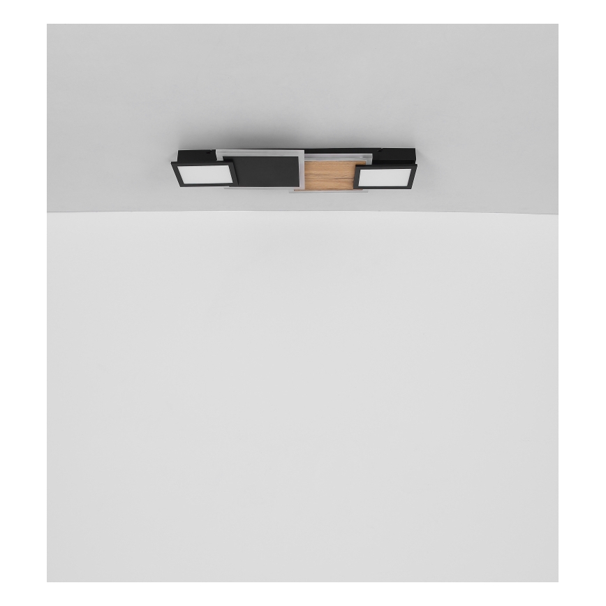 Globo 67279-30 - LED стельовий світильник CAROLINE LED/30 Вт/230 В 25x71,5 см бежевий/чорний