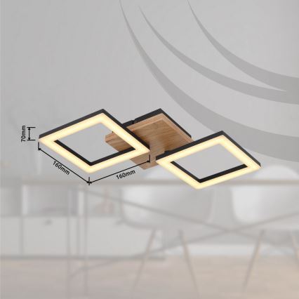 Globo - Пристельова LED люстра LED/18W/230V