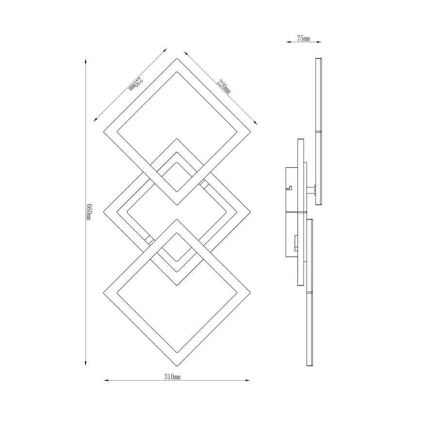 Globo - Светодиодная припотолочная люстра LED/30W/230V