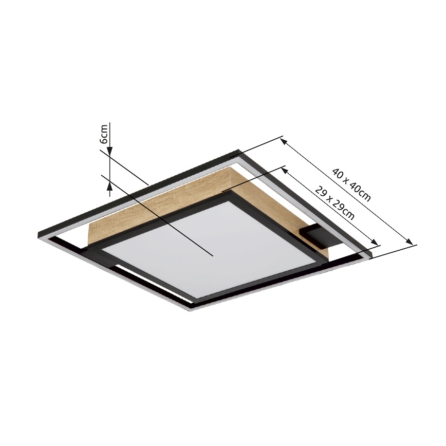 Globo - Светодиодный потолочный светильник с регулированием яркости LED/40W/230V 2700-6500K + дистанционное управление