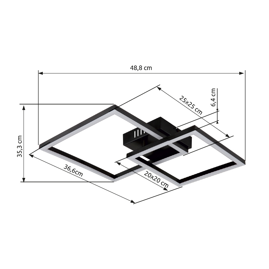 Globo - Стельовий LED світильник LED/20W/230V 3000K
