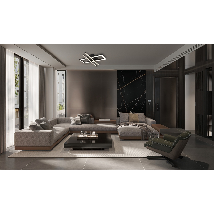 Globo - Стельовий LED світильник LED/24W/230V 4000K чорний