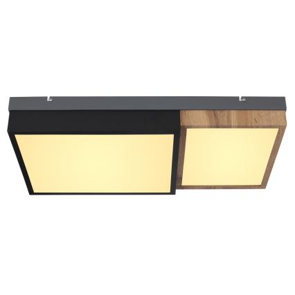 Globo 67286-30 - Потолочный светильник GUNDI LED/30Вт/230В 35x65 см коричневый/чёрный
