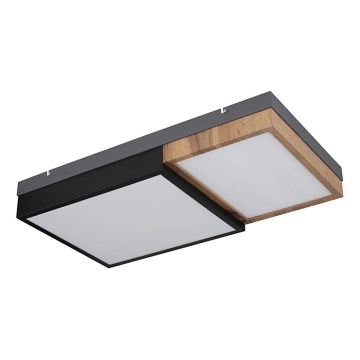 Globo 67286-30 - LED стельовий світильник GUNDI LED/30W/230V 35x65 cm коричневий/чорний