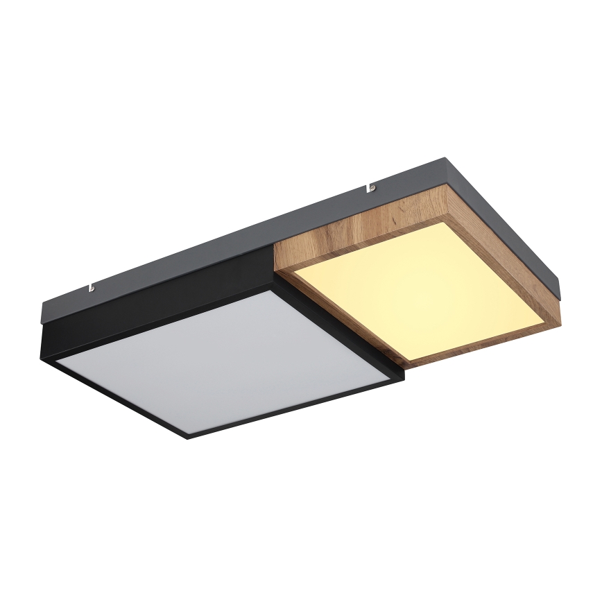 Globo 67286-30 - LED стельовий світильник GUNDI LED/30W/230V 35x65 cm коричневий/чорний