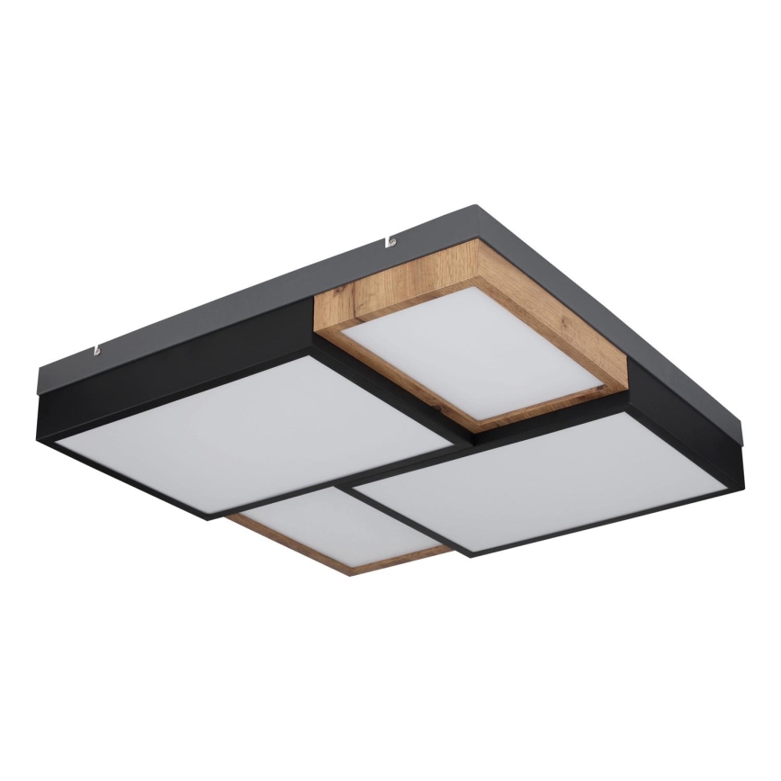 Globo 67286-50 - светодиодный потолочный светильник GUNDI LED/50Вт/230В 60x60 см коричневый/чёрный