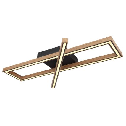 Globo 67287D1 - LED потолочный светильник MANDERA LED/36W/230V 20x80 см, коричневый