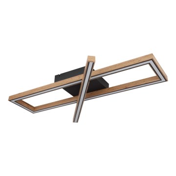 Globo 67287D1 - LED стельовий світильник MANDERA LED/36W/230V 20x80 cm коричневий