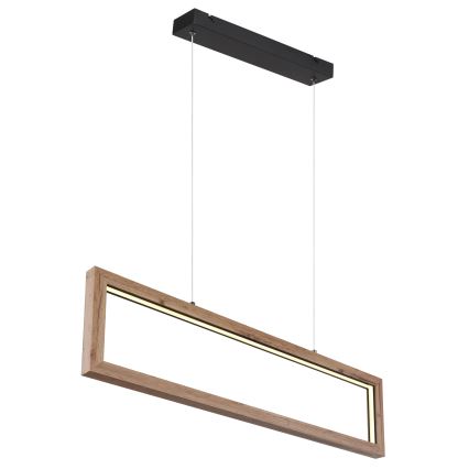 Globo 67287H - Подвесная LED-люстра на тросе MANDERA LED/24W/230V коричневая