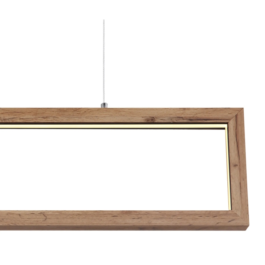 Globo 67287H - Подвесная LED-люстра на тросе MANDERA LED/24W/230V коричневая