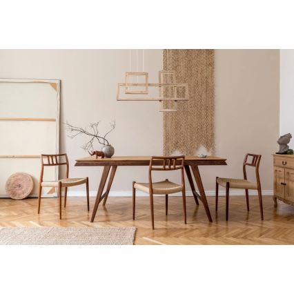 Globo 67287H1 - LED люстра на тросі MANDERA LED/40W/230V, коричнева