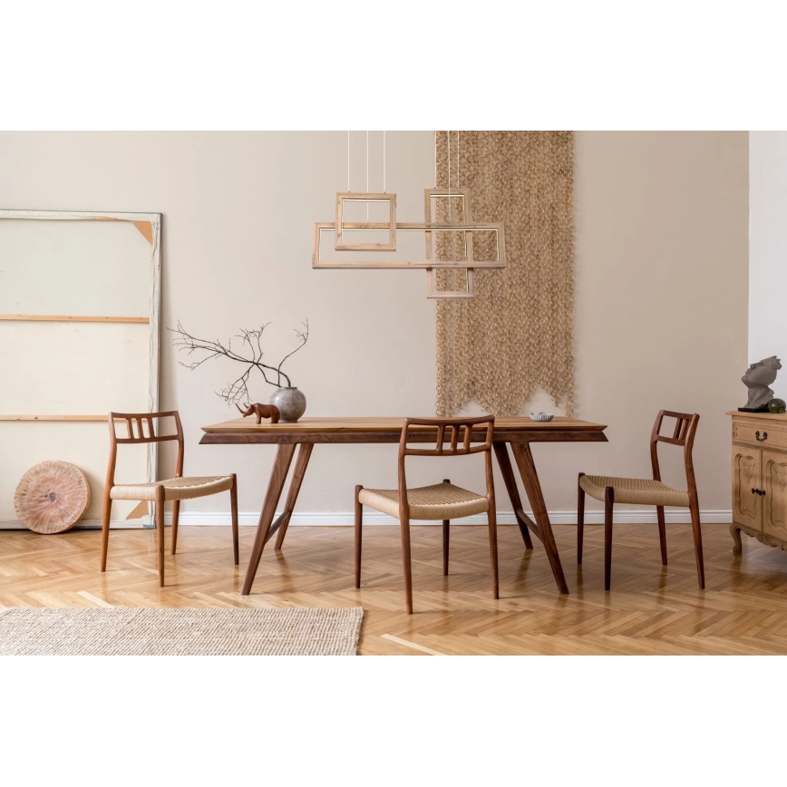 Globo 67287H1 - LED люстра на тросі MANDERA LED/40W/230V, коричнева