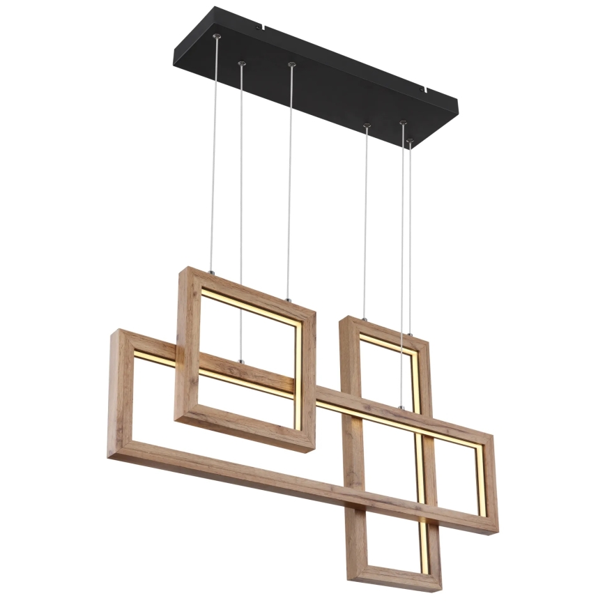 Globo 67287H1 - LED люстра на тросі MANDERA LED/40W/230V, коричнева