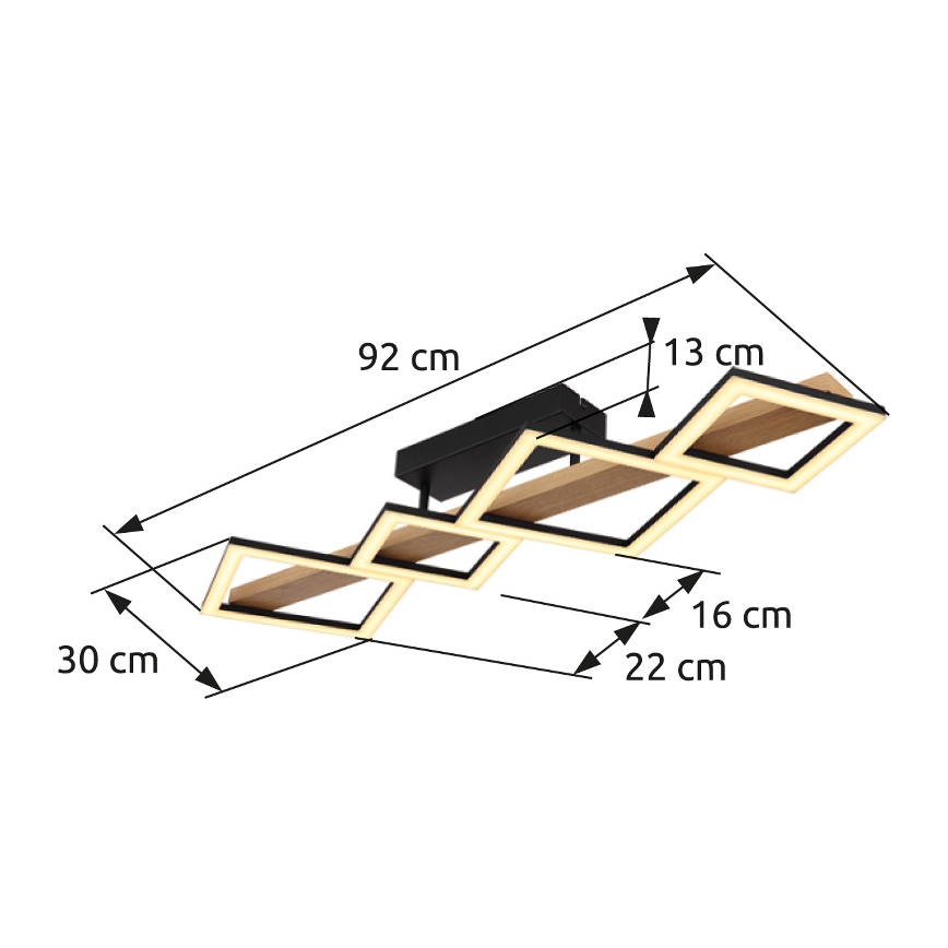 Globo - Стельовий LED світильник LED/35W/230V 3000K