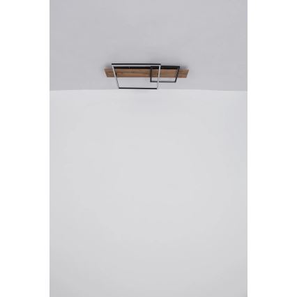 Globo 67289D1 - светодиодный потолочный светильник VANNI LED/24 Вт/230 В 40×75 см, коричневый/чёрный