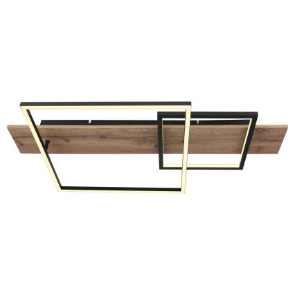 Globo 67289D1 - светодиодный потолочный светильник VANNI LED/24 Вт/230 В 40×75 см, коричневый/чёрный
