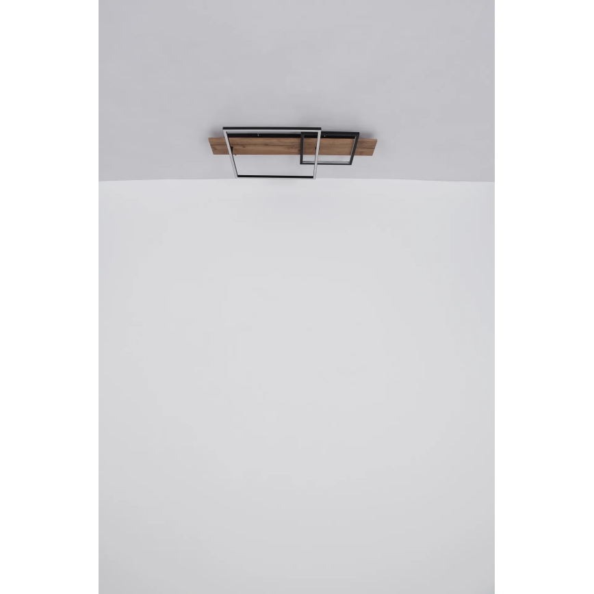 Globo 67289D1 - LED стельовий світильник VANNI LED/24W/230V 40x75 cm коричневий/чорний