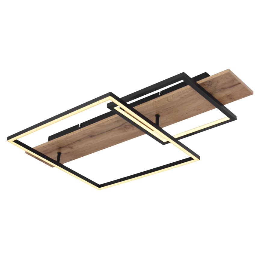 Globo 67289D1 - LED стельовий світильник VANNI LED/24W/230V 40x75 cm коричневий/чорний