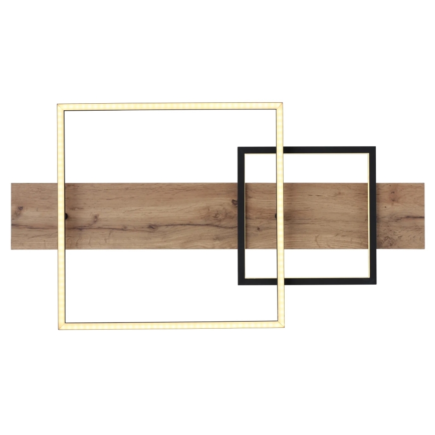 Globo 67289D1 - LED стельовий світильник VANNI LED/24W/230V 40x75 cm коричневий/чорний