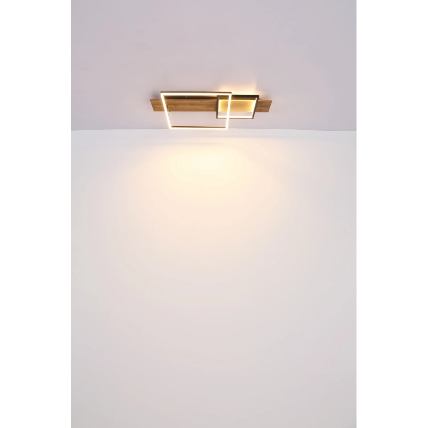 Globo 67289D1 - LED стельовий світильник VANNI LED/24W/230V 40x75 cm коричневий/чорний