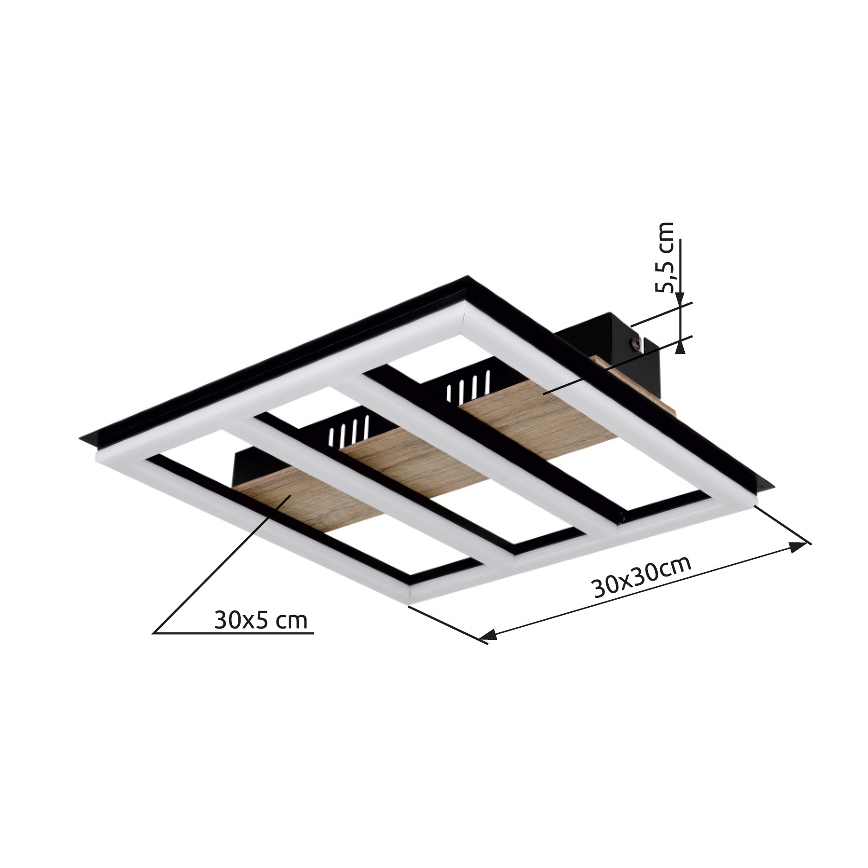 Globo - Светодиодный потолочный светильник LED/18W/230V 3000K 30x30 см