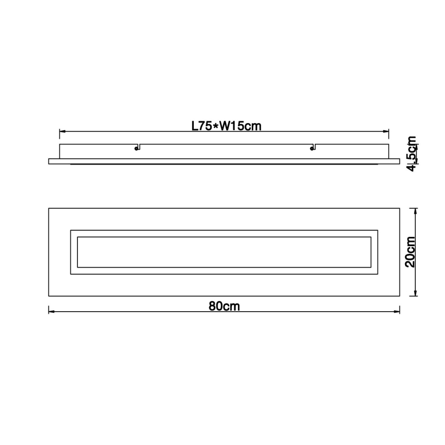 Globo - Стельовий LED світильник LED/24W/230V