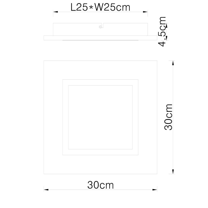 Globo - Стельовий LED світильник LED/12W/230V