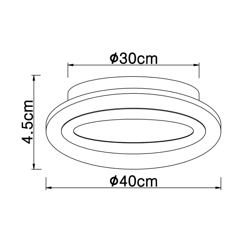 Globo - Стельовий LED світильник LED/15W/230V