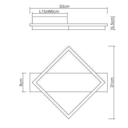 Globo - Светодиодный потолочный светильник LED/12W/230V