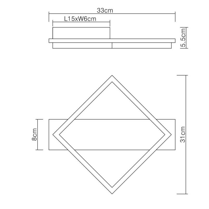 Globo - Светодиодный потолочный светильник LED/12W/230V