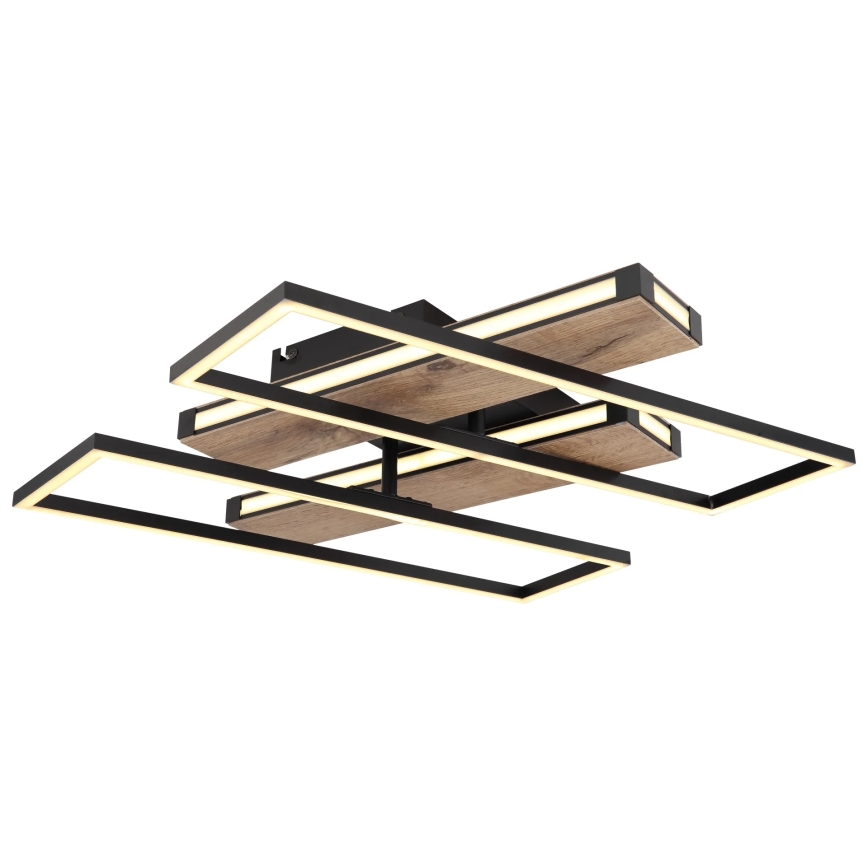 Globo 67299D1 - LED потолочный светильник COLLI LED/48Вт/230В 52x60 см коричневый/чёрный