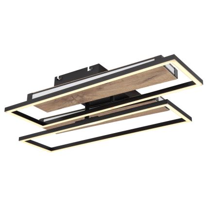 Globo 67299D1 - LED потолочный светильник COLLI LED/48Вт/230В 52x60 см коричневый/чёрный